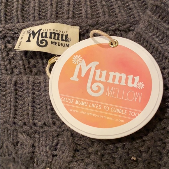 SHOW ME YOUR MUMU Ada Studded Cable Knit Sweater - Picture 5 of 5